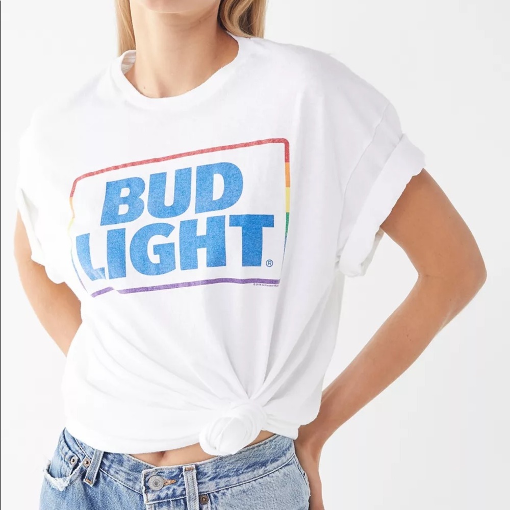 Bud Light Tee Rainbow